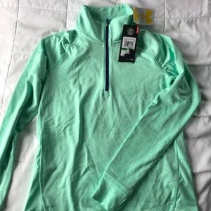 Under Armour 1/4 Zip Mint Pullover NWT Large
